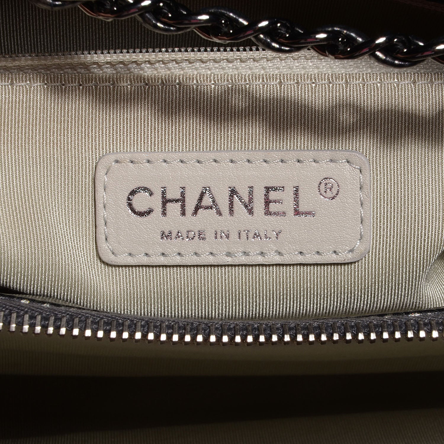 Chanel Caviar Timeless CC Shopping Tote Dark Silver 6 of 7