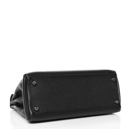 Hermes Taurillon Clemence Kelly Retourne 28 Black 5 of 45