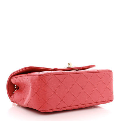 Chanel Caviar Quilted Mini Rectangular Flap Dark Pink 4 of 12
