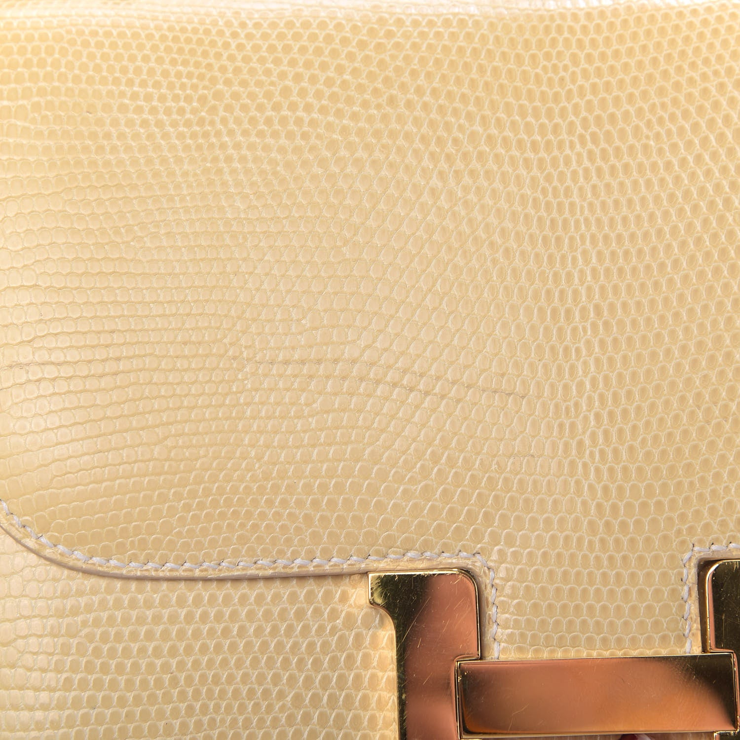Hermes Lizard Constance 18 Blanc Casse 18 of 20