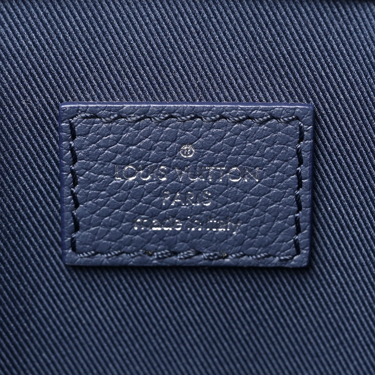LOUIS VUITTON Monogram Ink Watercolor Sac Plat Zippé Blue