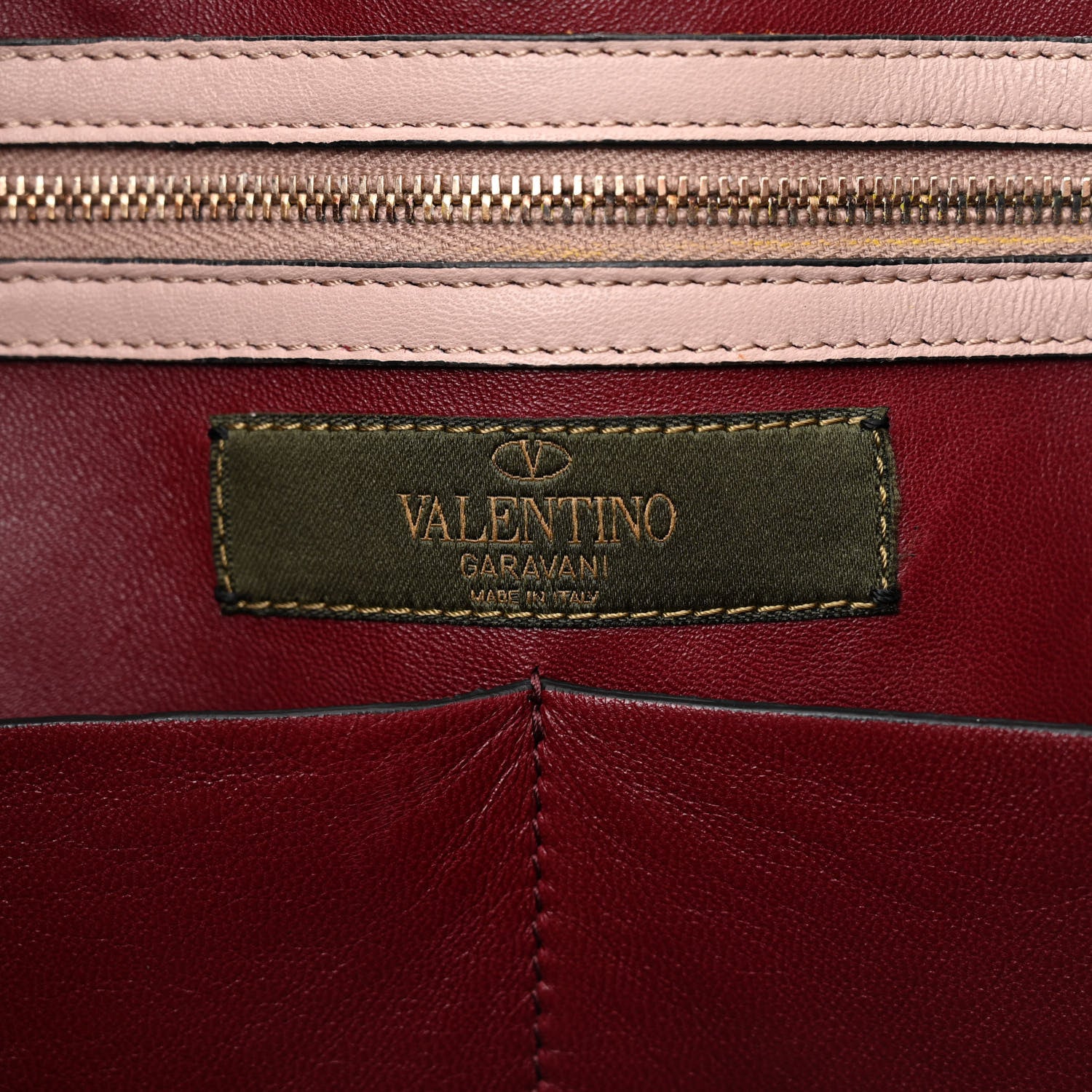 Valentino Garavani Nappa Canvas Camo Medium Rockstud Soft Tote Water Rose 6 of 16
