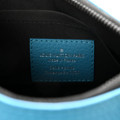 Louis Vuitton Taurillon Monogram Triangle Messenger Turquoise 6 of 11