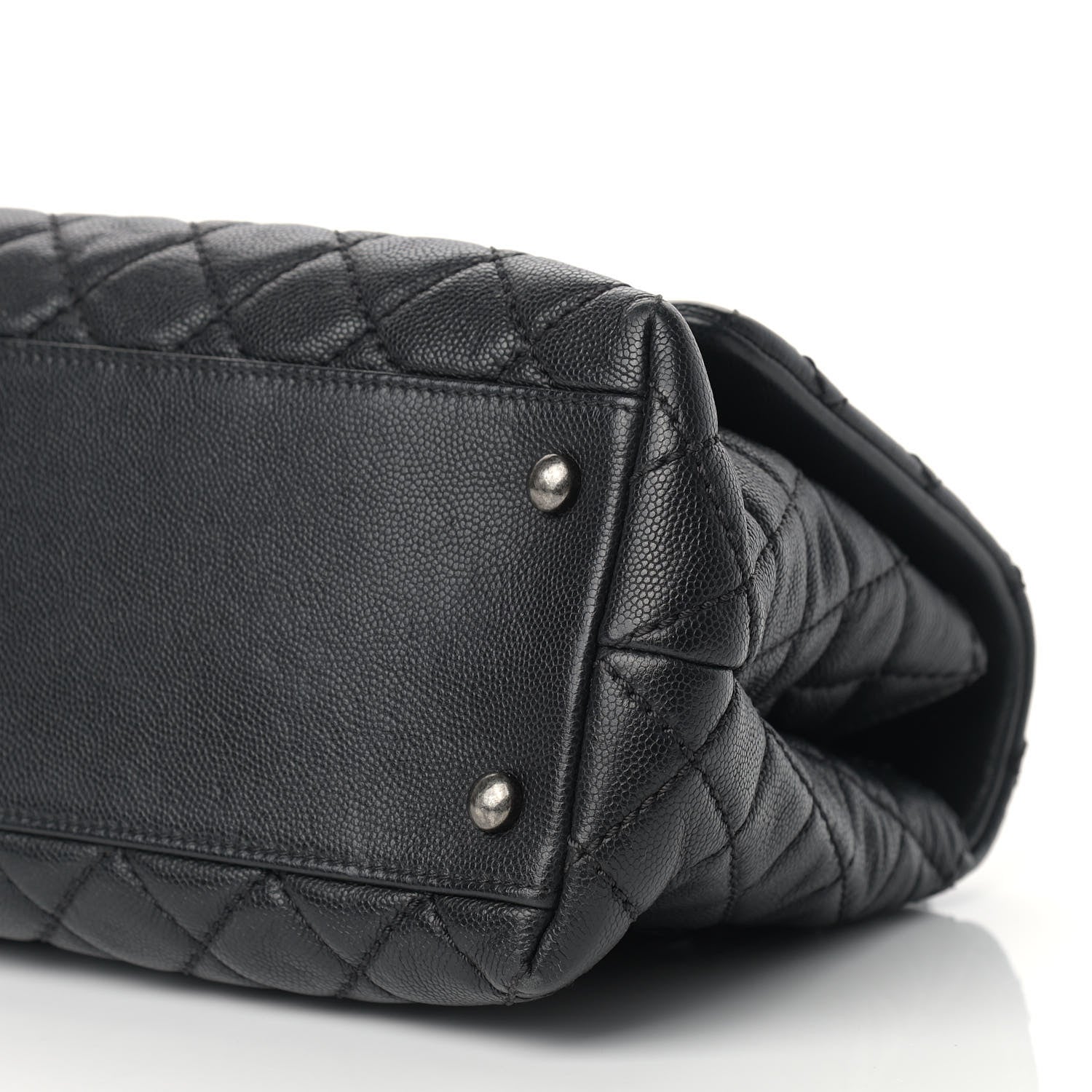 Chanel Caviar Quilted Small Coco Handle Flap Black 8 of 12