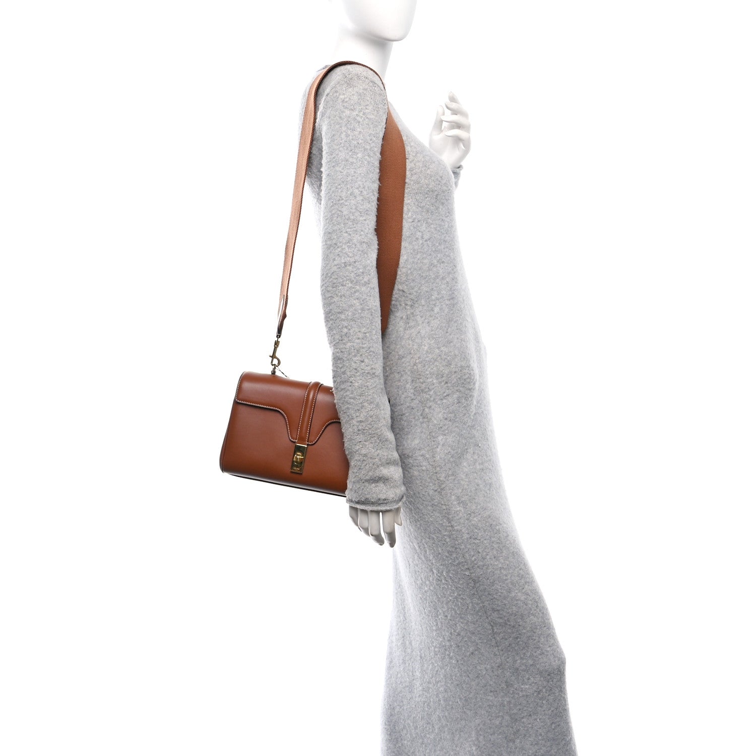 Celine Smooth Calfskin Teen 16 Crossbody Bag Soft Tan 1733419