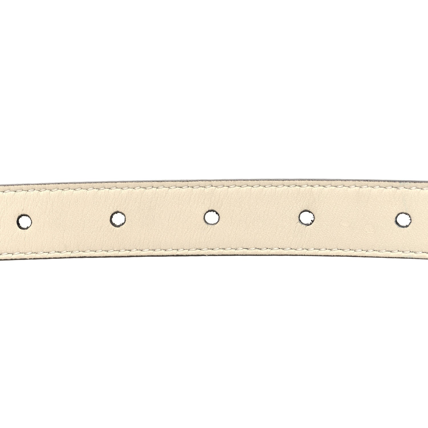 Gucci Calfskin Double G 20mm Belt 80 32 Mystic White 4 of 5