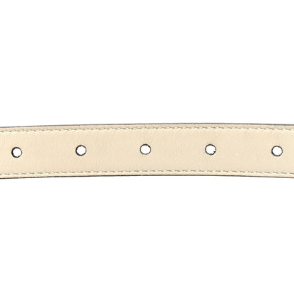 Gucci Calfskin Double G 20mm Belt 80 32 Mystic White 4 of 5