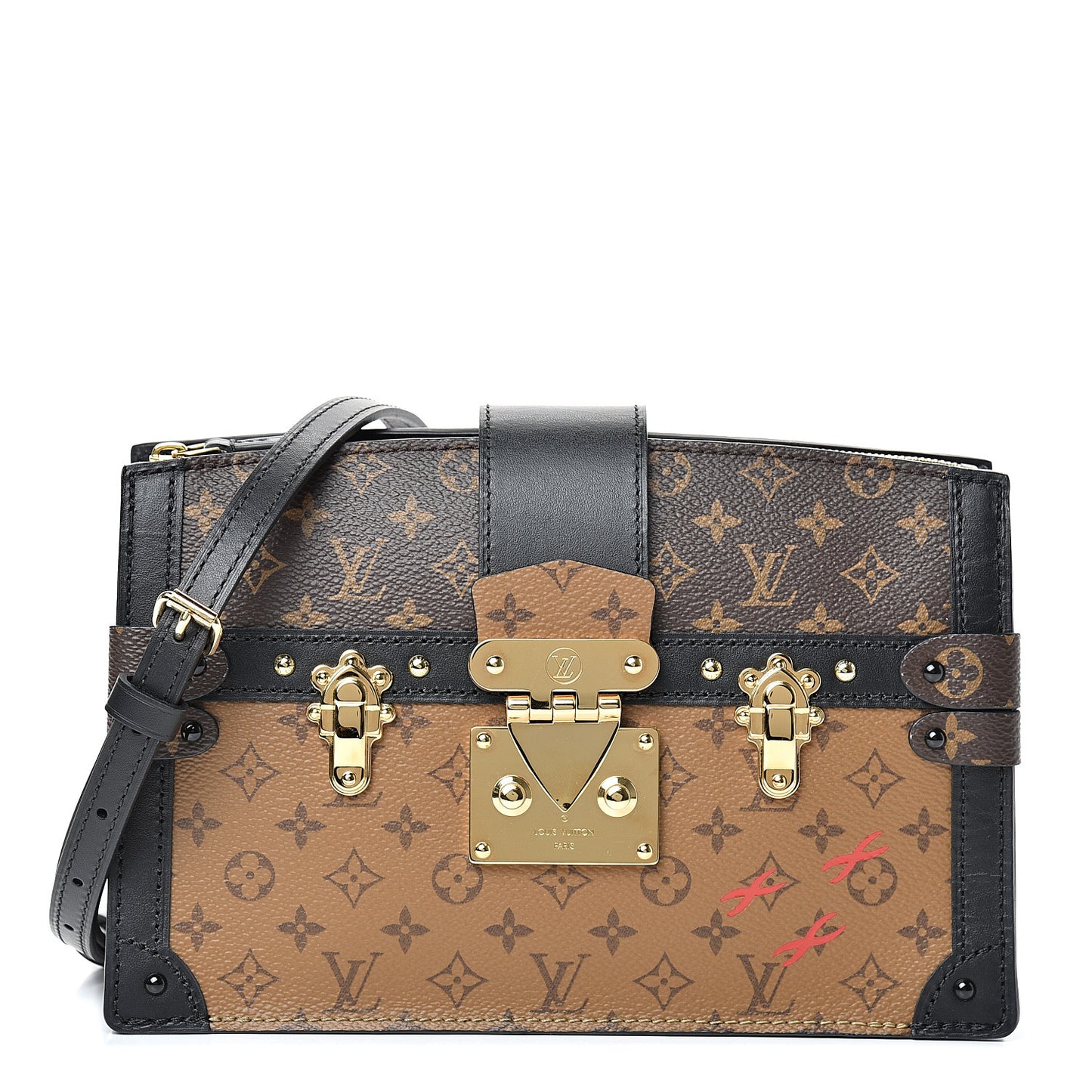 Reverse Monogram Trunk Clutch
