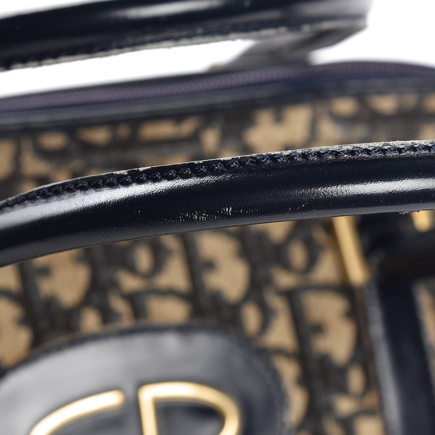 Christian Dior Monogram Tote Navy Blue 20 of 21