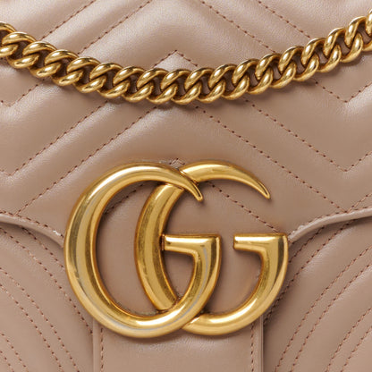 Gucci Calfskin Matelasse Medium GG Marmont Shoulder Bag Porcelain Rose 9 of 12