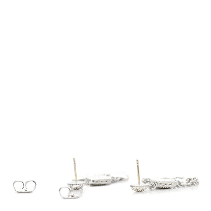 John Hardy Sterling Silver Diamond Batu Kawung Chandelier Earrings 3 of 4