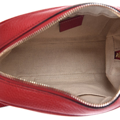 Gucci Pebbled Calfskin Small Soho Disco Bag Vibrant Red 5 of 8