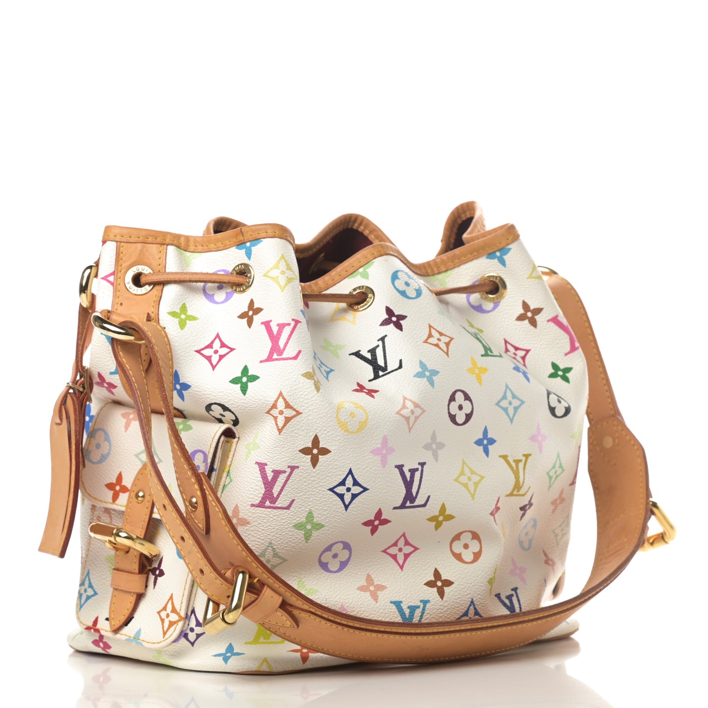 Monogram Multicolor Petit Noe White