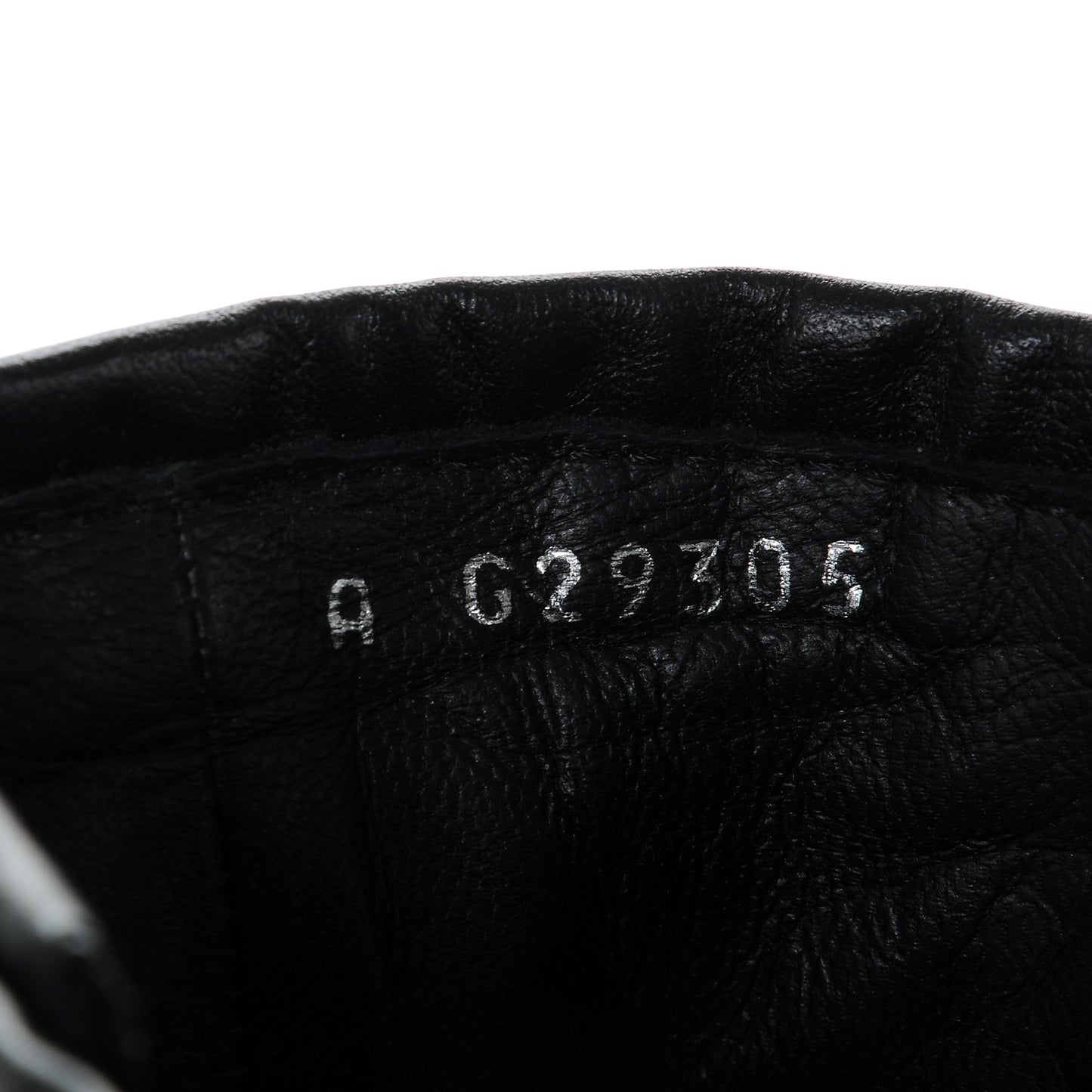 Wool Calfskin Quilted Biker Boots 36.5 Black