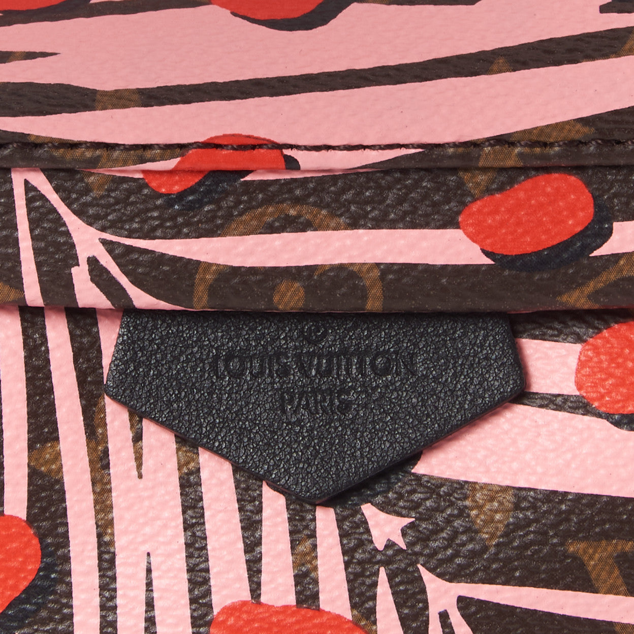 Monogram Jungle Dots Palm Springs Backpack PM Sugar Pink Poppy