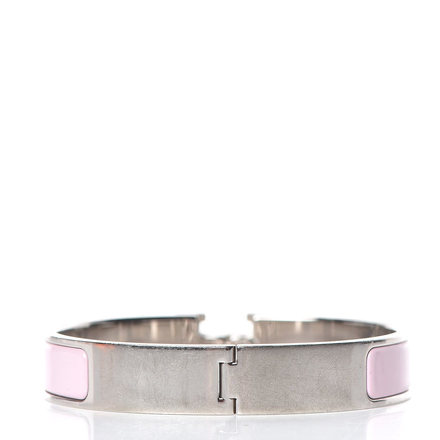 Enamel Narrow Clic Clac H Bracelet GM Rose Dragee