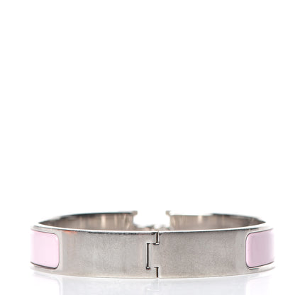 Hermes Enamel Narrow Clic Clac H Bracelet GM Rose Dragee 3 of 6