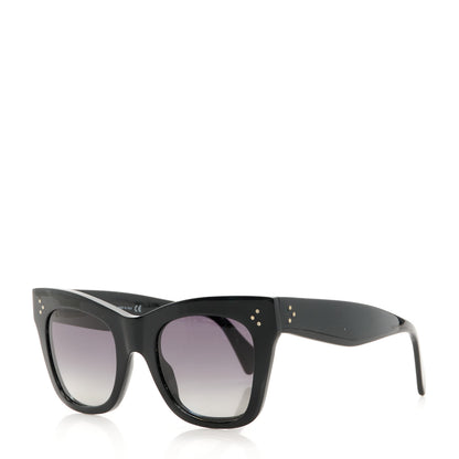 Celine Acetate Polarized Sunglasses CL4004IN Black 1 of 8