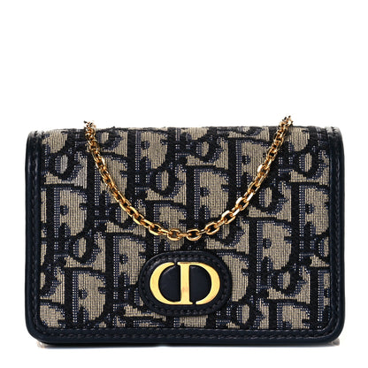 Christian Dior Oblique Nano 30 Montaigne Pouch Blue 1 of 28