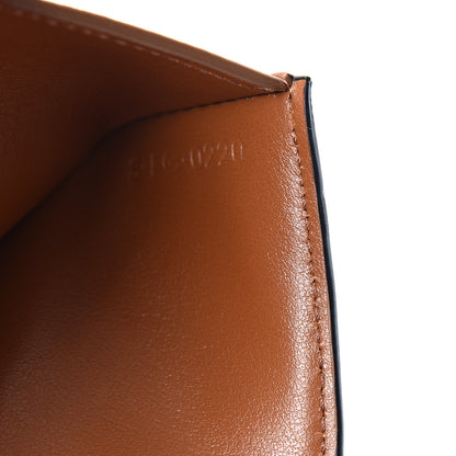 Celine Canvas Triomphe Lambskin Folded Compact Wallet Tan 7 of 11