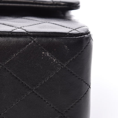 Chanel Lambskin Quilted Medium Double Flap Black 11 of 11