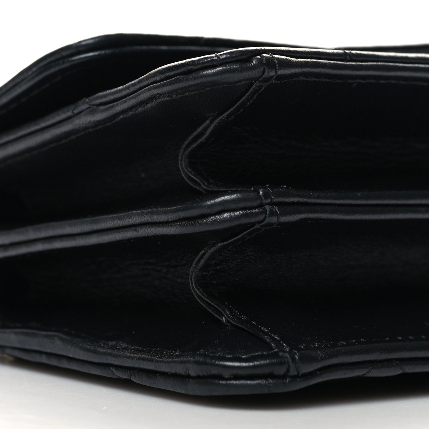 Lambskin Quilted Chain Top Handle Clutch With Chain Black