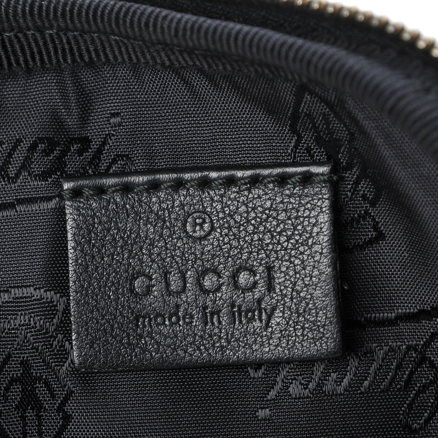Gucci Guccissima Belt Bag Black 8 of 10