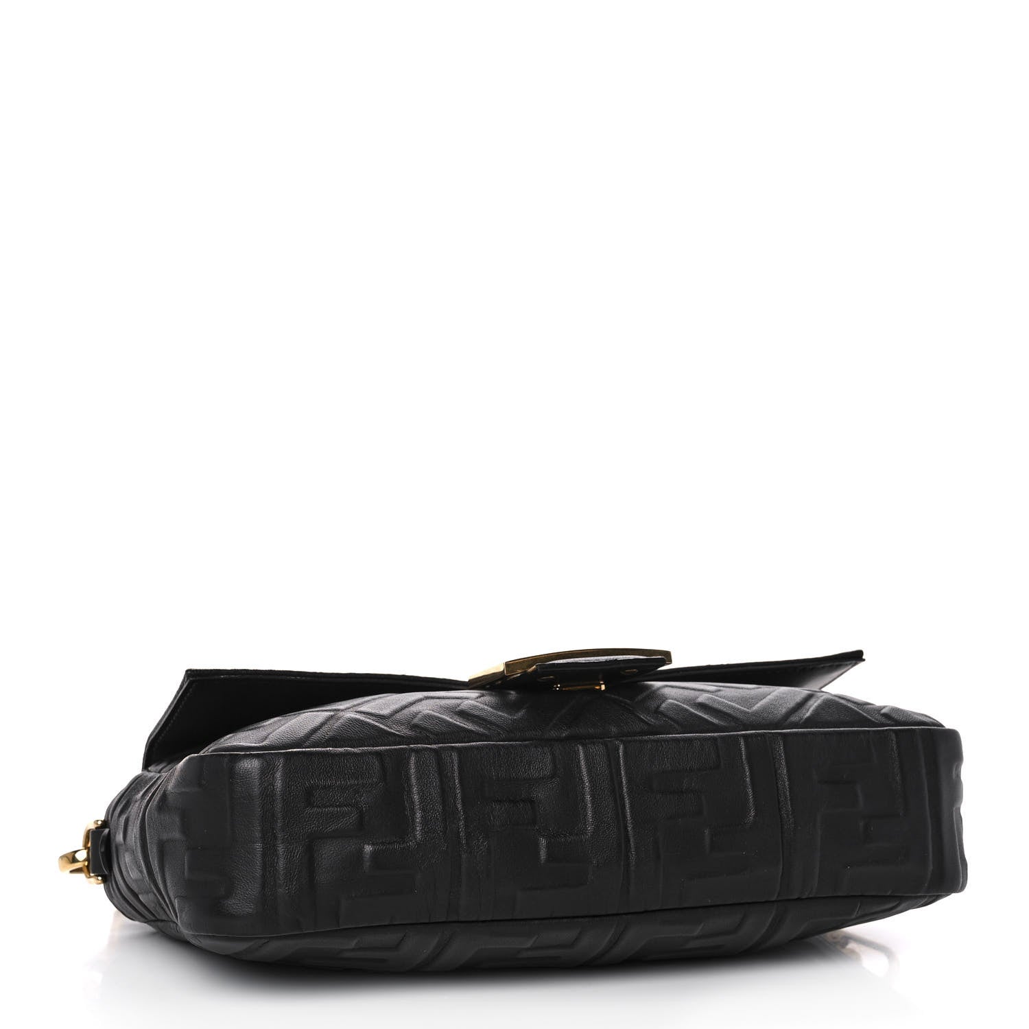 Fendi Nappa FF 1974 Embossed Baguette Black 4 of 12