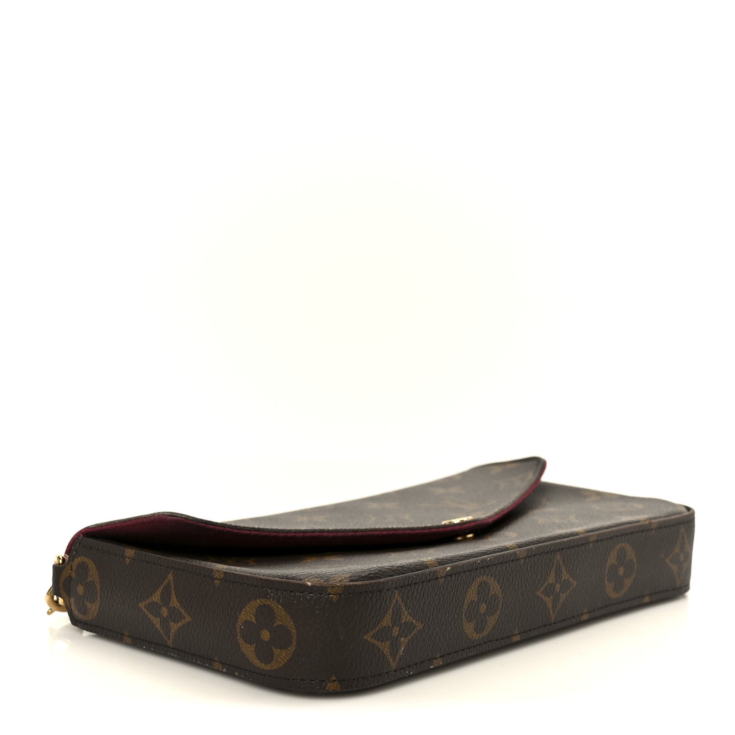 Louis Vuitton Monogram Pochette Felicie Chain Wallet Fuchsia 5 of 15