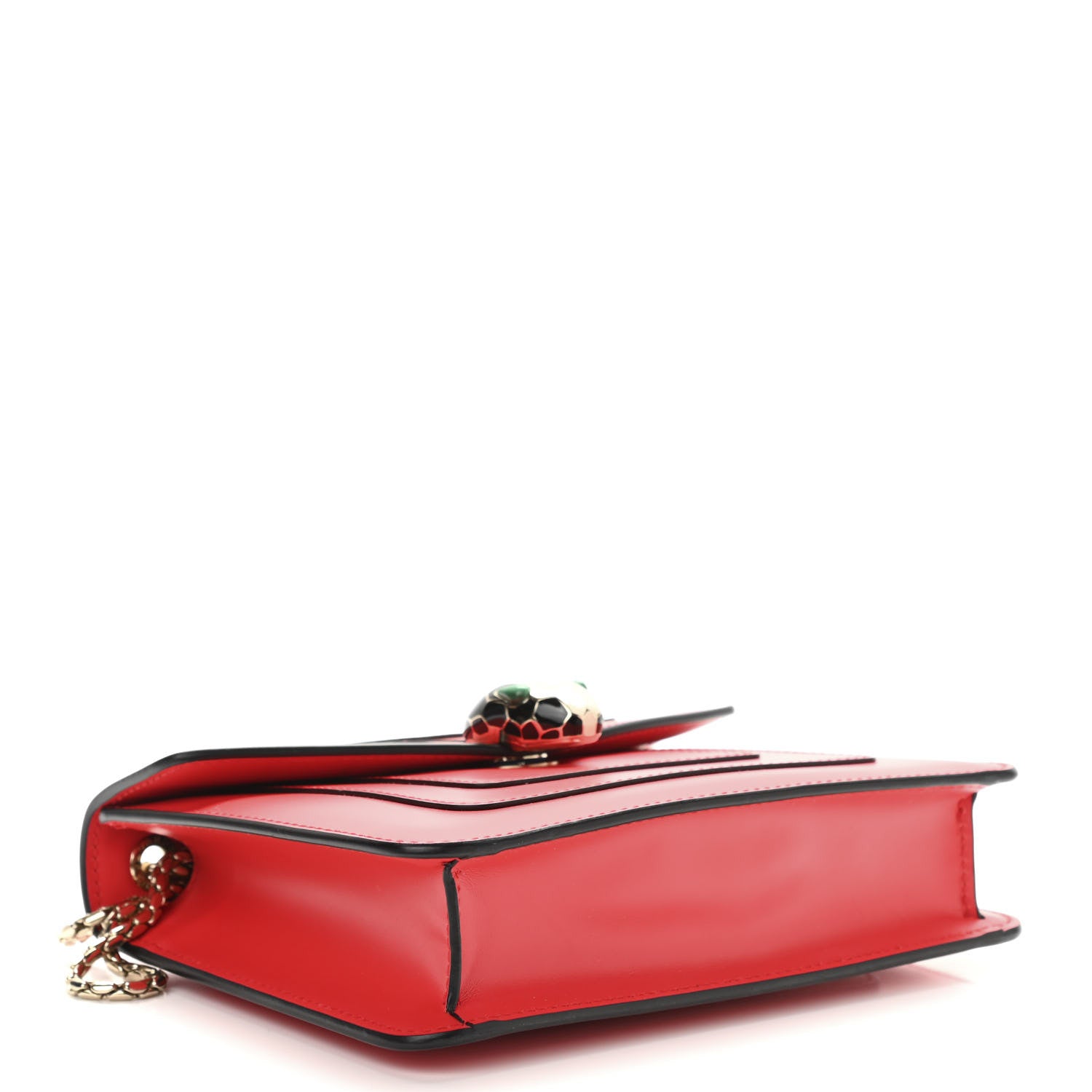 Bulgari Calfskin Serpenti Forever Crossbody Bag Red 4 of 10