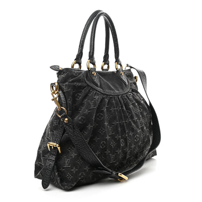 Louis Vuitton Denim Neo Cabby MM Black 3 of 12