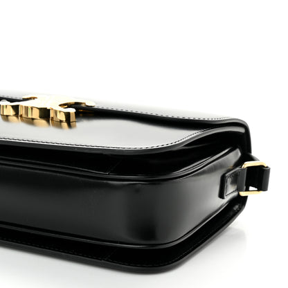 Celine Shiny Calfskin Medium Triomphe Black 10 of 10