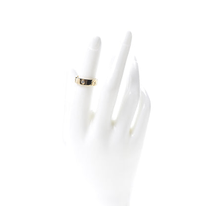 Cartier 18K Yellow Gold 3 Diamond 5.5mm LOVE Ring 51 5.75 2 of 6