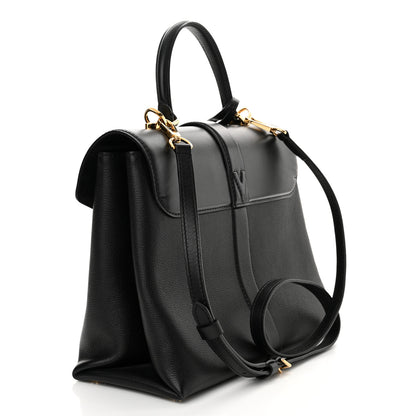 Louis Vuitton Grained Smooth Calfskin Rose Des Vents MM Black 4 of 13
