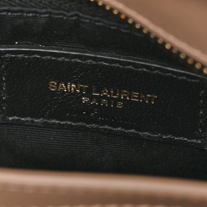 Saint Laurent Calfskin Y Quilted Monogram Toy Loulou Crossbody Bag Dark Beige 6 of 11