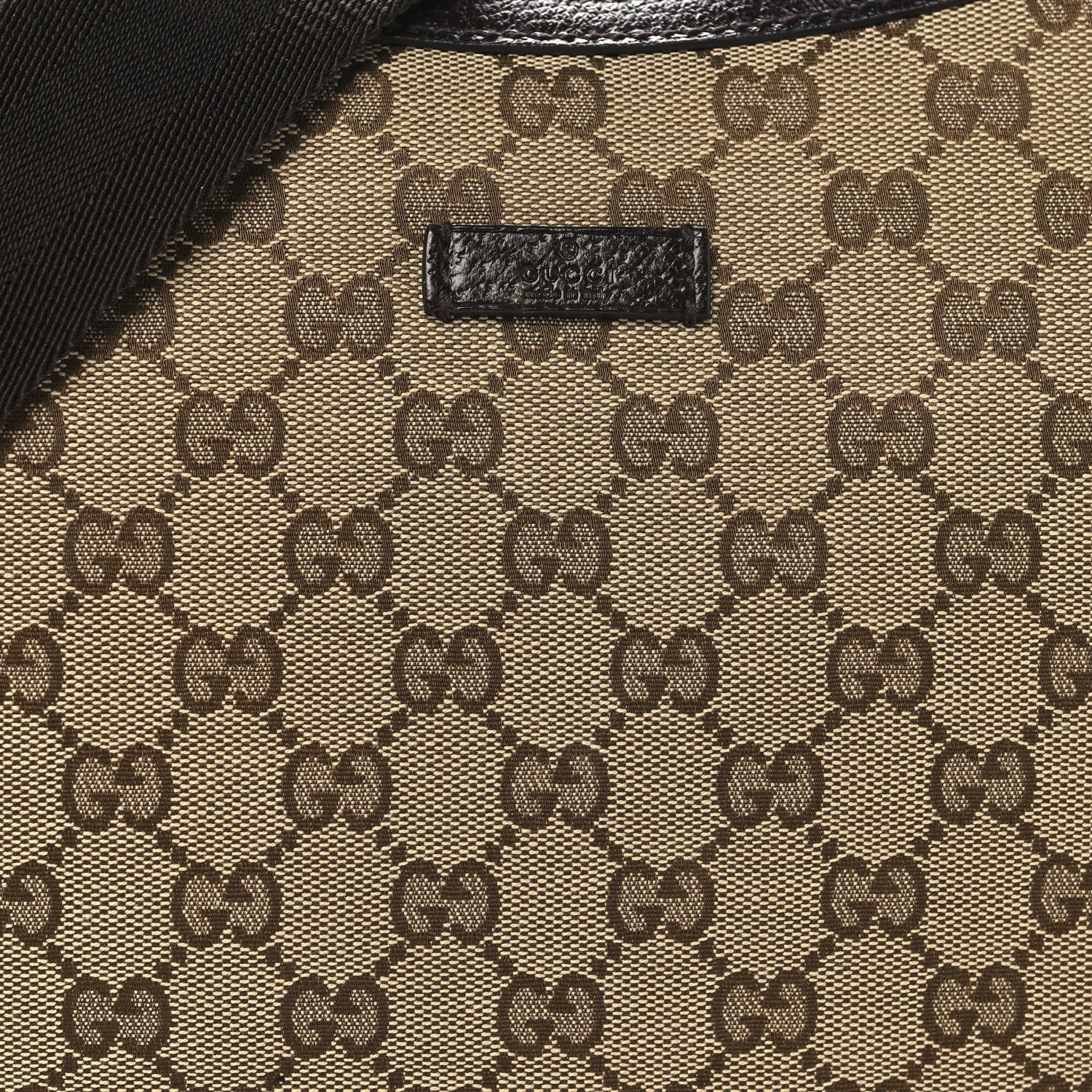 Gucci Monogram Medium Half Moon Hobo Dark Brown 8 of 11