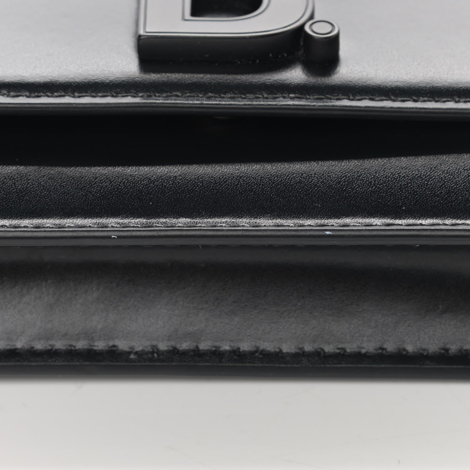 Balenciaga Smooth Calfskin B Wallet on Chain Black 14 of 14