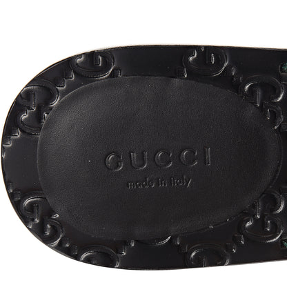 Gucci Nylon Guccissima Web Womens Thong Sandals 39.5 Green Red Black 8 of 8