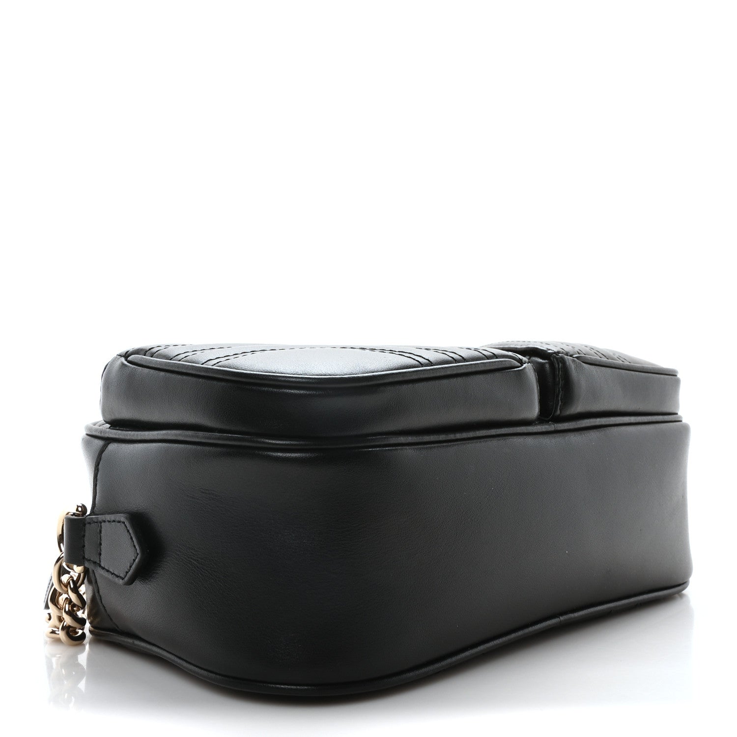 Gucci Calfskin Matelasse Small GG Marmont 2.0 Shoulder Bag Black 4 of 10