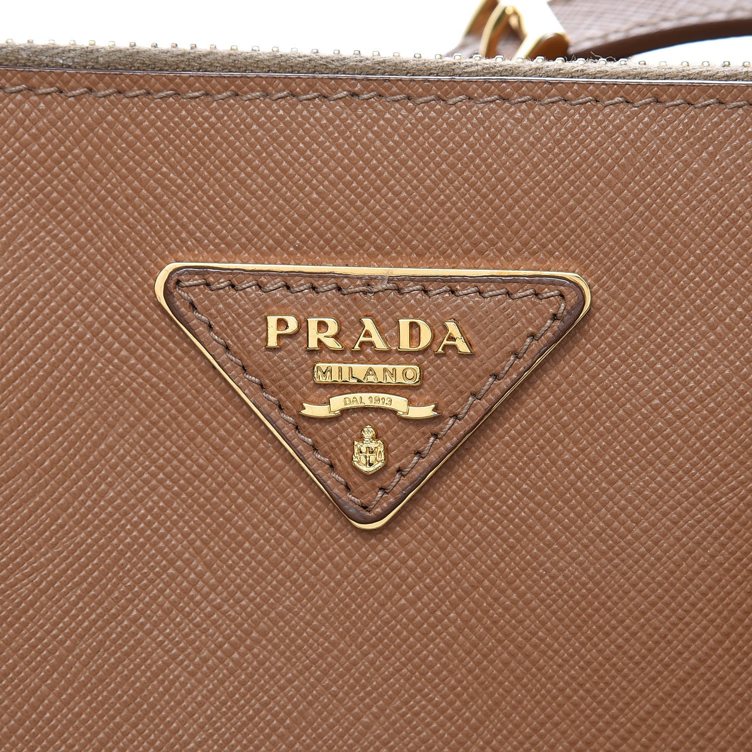 Prada Saffiano Medium Galleria Double Zip Tote Caramel 7 of 12