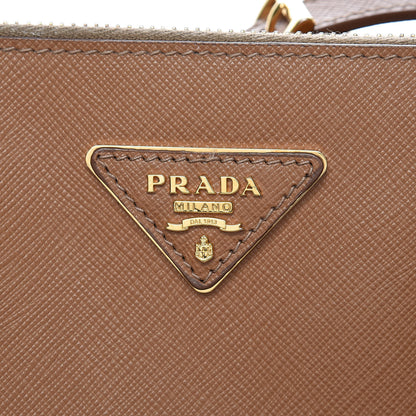 Prada Saffiano Medium Galleria Double Zip Tote Caramel 7 of 12
