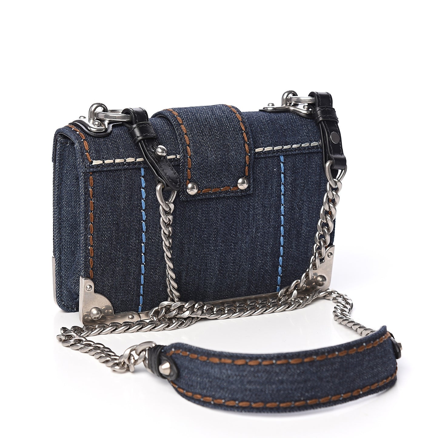 Denim Small Cahier Bag Blue