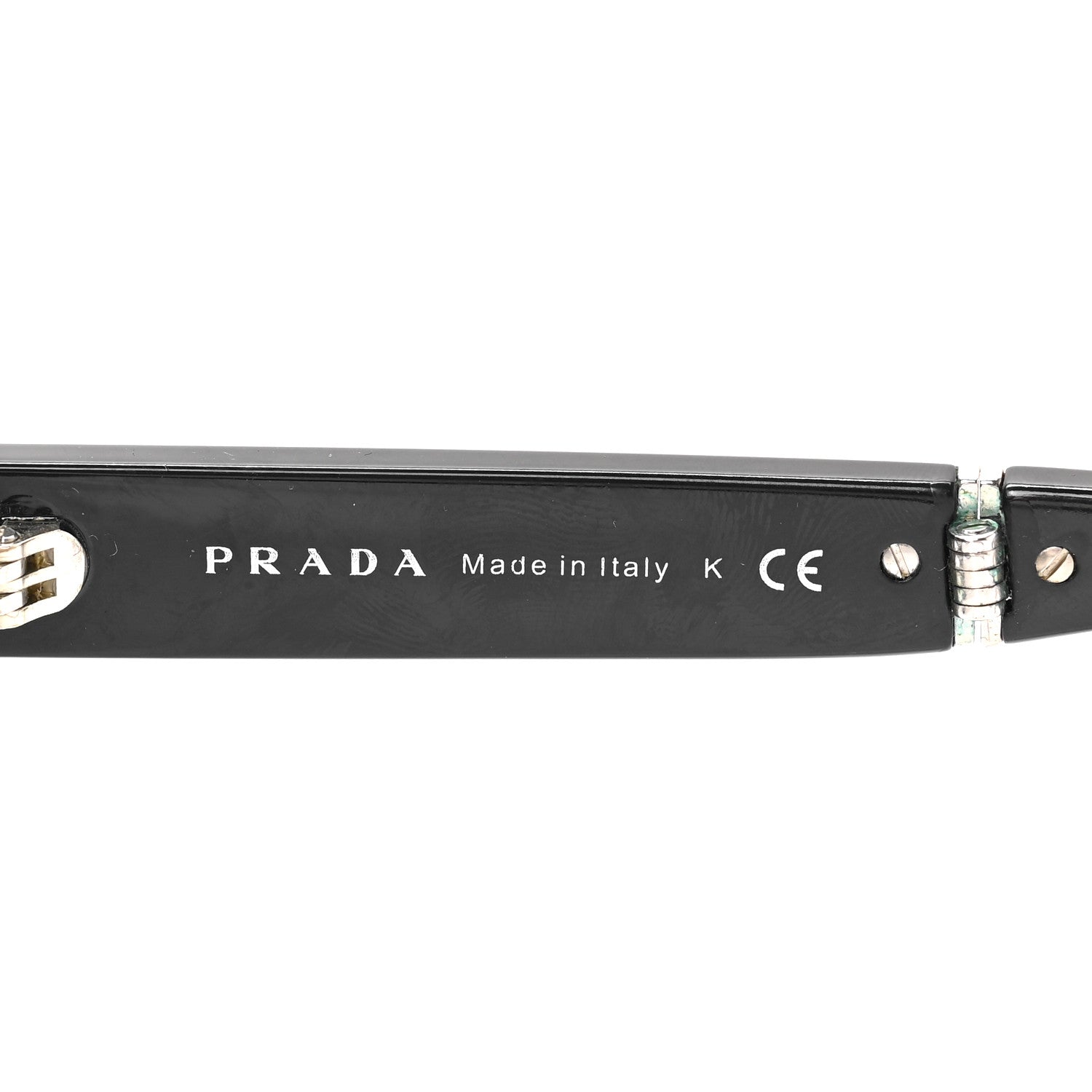 Prada Acetate Oval Folding Sunglasses SPR 12O Black 6 of 7
