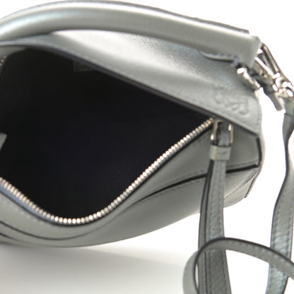 Loewe Metallic Calfskin Mini Puzzle Bag Gunmetal 5 of 10