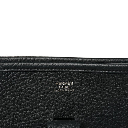 Hermes Taurillon Clemence Evelyne III PM Black 6 of 9