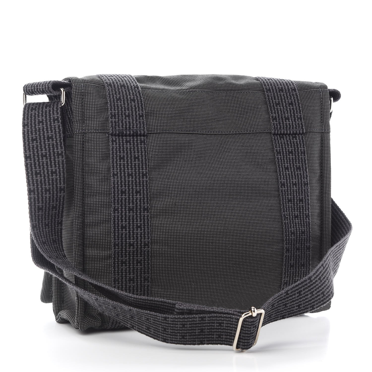 Hermes Canvas Herline Messenger Bag Grey 3 of 7