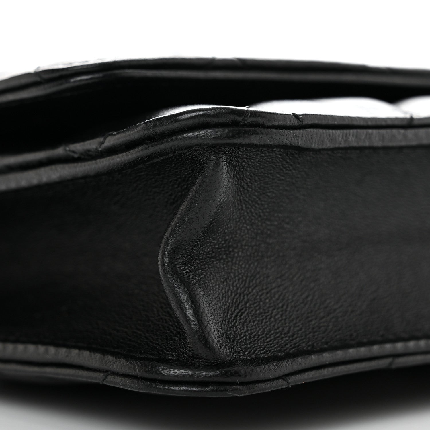 Chanel Lambskin Quilted Wallet On Chain WOC Black 9 of 10