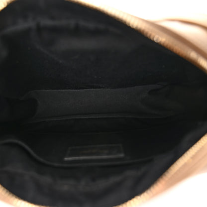 Saint Laurent Calfskin Matelasse Monogram Lou Camera Bag Dark Latte 5 of 12