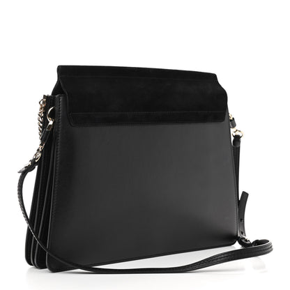 Chloe Suede Calfskin Medium Faye Shoulder Bag Black 3 of 11