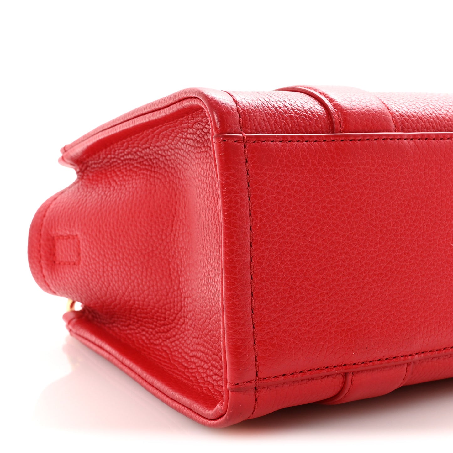 Grained Calfskin Small The Tote Bag True Red